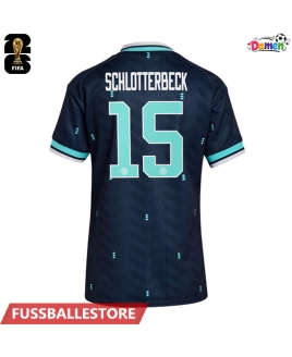 Günstige Deutschland Nico Schlotterbeck #15 Auswärtstrikot Damen WM 2026 Kurzarm